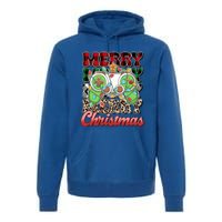 Video Gamer Gaming Controller Christmas Santa Xmas Funny Gift Premium Hoodie