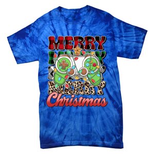 Video Gamer Gaming Controller Christmas Santa Xmas Funny Gift Tie-Dye T-Shirt