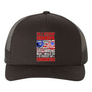 Veteran Grandpa Grandkids Yupoong Adult 5-Panel Trucker Hat