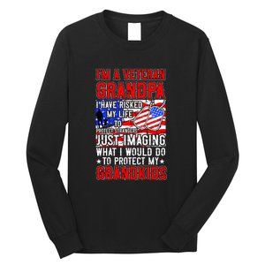 Veteran Grandpa Grandkids Long Sleeve Shirt