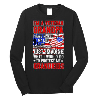 Veteran Grandpa Grandkids Long Sleeve Shirt