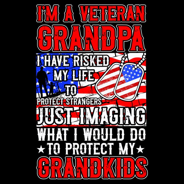 Veteran Grandpa Grandkids Impact Tech Backpack