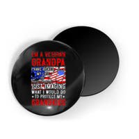 Veteran Grandpa Grandkids Magnet