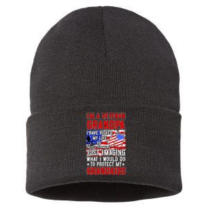 Veteran Grandpa Grandkids Sustainable Knit Beanie