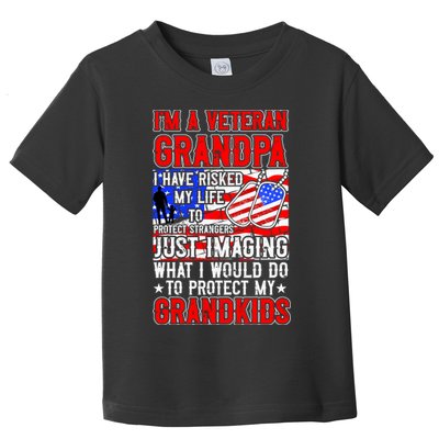 Veteran Grandpa Grandkids Toddler T-Shirt