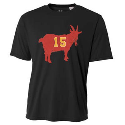 Vintage Grunge Goat 15 Red And Yellow Cooling Performance Crew T-Shirt