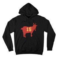 Vintage Grunge Goat 15 Red And Yellow Hoodie