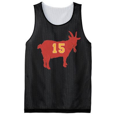 Vintage Grunge Goat 15 Red And Yellow Mesh Reversible Basketball Jersey Tank