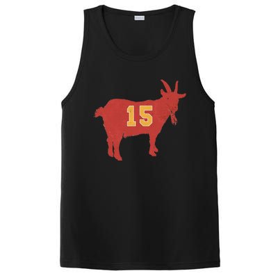 Vintage Grunge Goat 15 Red And Yellow PosiCharge Competitor Tank