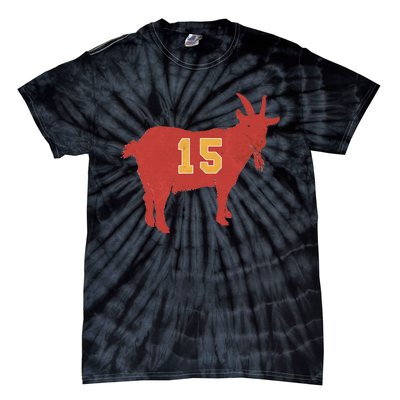 Vintage Grunge Goat 15 Red And Yellow Tie-Dye T-Shirt