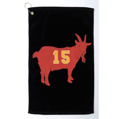 Vintage Grunge Goat 15 Red And Yellow Platinum Collection Golf Towel