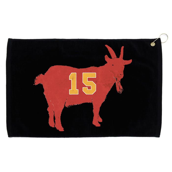 Vintage Grunge Goat 15 Red And Yellow Grommeted Golf Towel