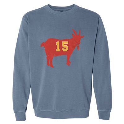 Vintage Grunge Goat 15 Red And Yellow Garment-Dyed Sweatshirt