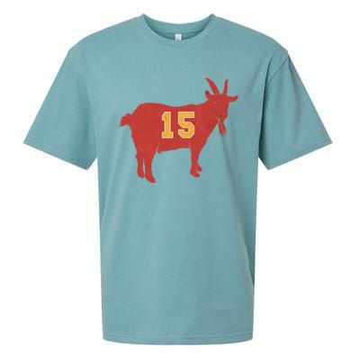 Vintage Grunge Goat 15 Red And Yellow Sueded Cloud Jersey T-Shirt