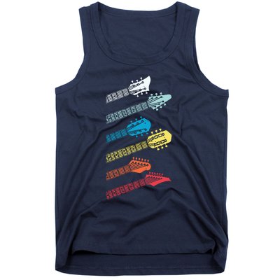 Vintage Guitar Gift For Men Women Music Band Guitarist Stuff Tank Top