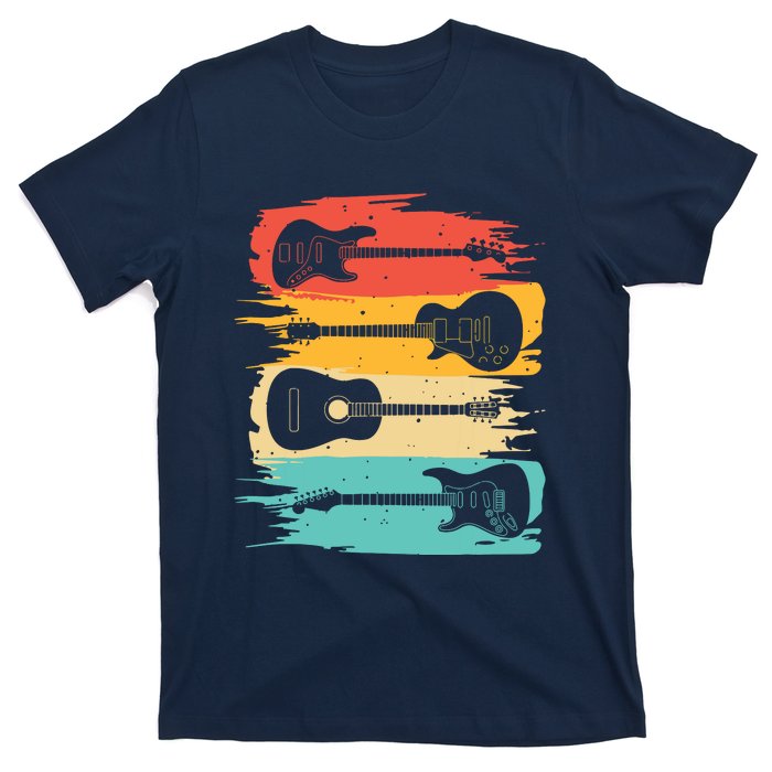 Vintage Guitar Gift For Men Women Music Band Guitarist Stuff T-Shirt