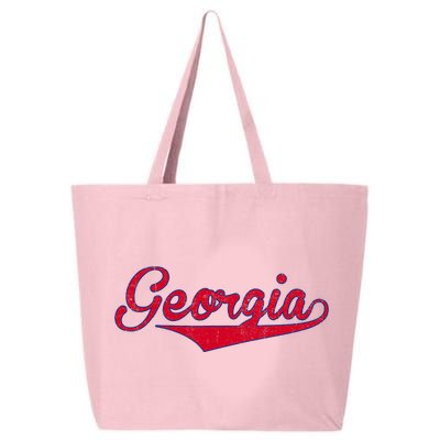 Vintage Georgia GA Throwback Red Retro Georgia Apparel Gift 25L Jumbo Tote