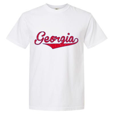 Vintage Georgia GA Throwback Red Retro Georgia Apparel Gift Garment-Dyed Heavyweight T-Shirt