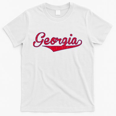 Vintage Georgia GA Throwback Red Retro Georgia Apparel Gift T-Shirt