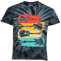 Vintage Guitar Gift For Men Women Music Band Guitarist Stuff Kids Tie-Dye T-Shirt