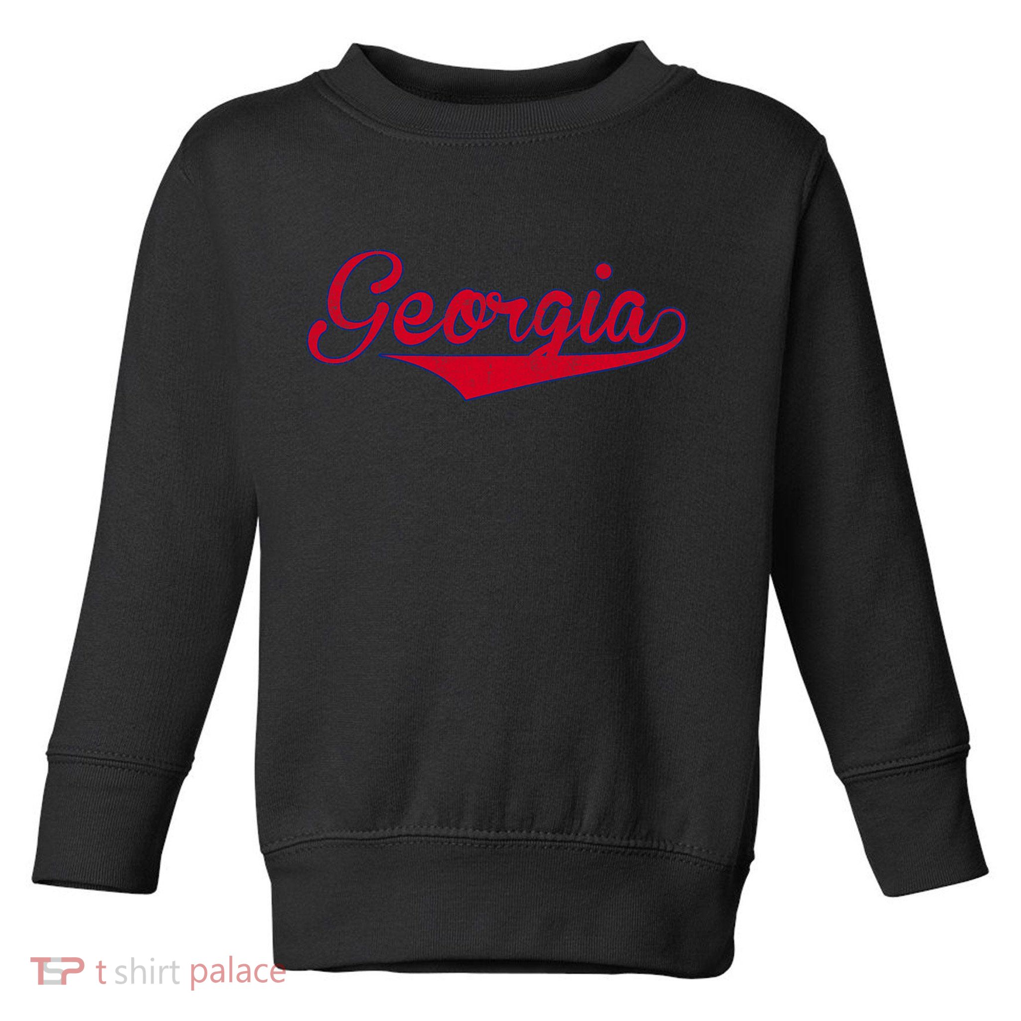 Vintage Georgia Ga Throwback Retro Toddler Sweatshirt