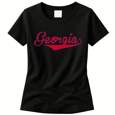 Vintage Georgia Ga Throwback Retro Womens T-Shirt