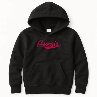 Vintage Georgia Ga Throwback Retro Kids Hoodie
