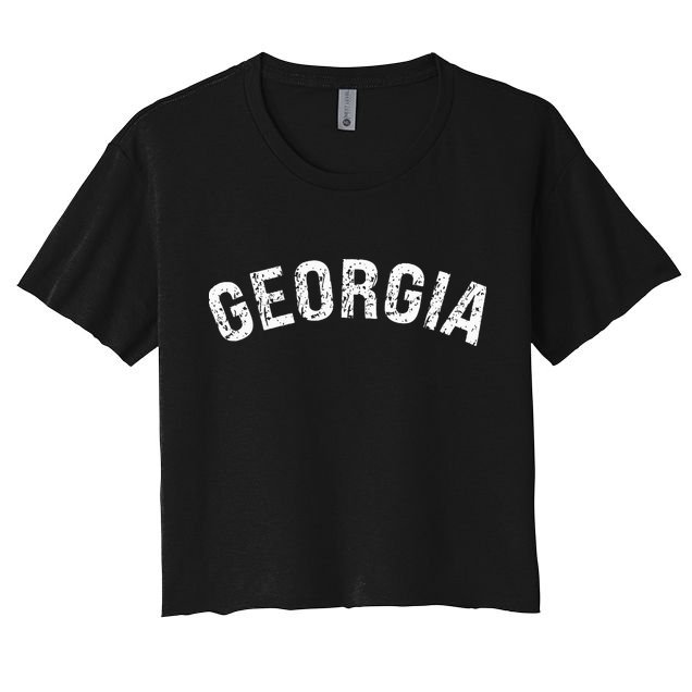 Vintage Georgia Georgia Red Crop Top