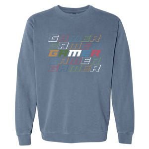 Video Games Gamer Gift Retro Gaming Gift Garment-Dyed Sweatshirt