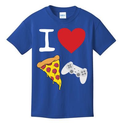 Video Games Gamer Love Pizza Cheese Slice Controller Cool Gift Kids T-Shirt