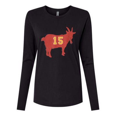 Vintage Grunge GOAT 15 Red And Gold Womens Cotton Relaxed Long Sleeve T-Shirt