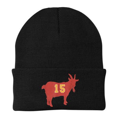 Vintage Grunge GOAT 15 Red And Gold Beanie