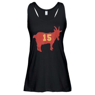 Vintage Grunge GOAT 15 Red And Gold Ladies Essential Flowy Tank