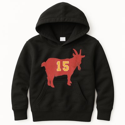 Vintage Grunge GOAT 15 Red And Gold Kids Hoodie