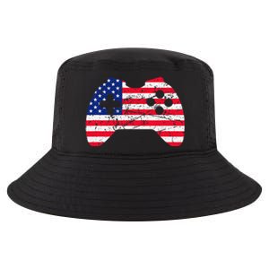 Video Game Gamer USA 4th of July Retro Cool Comfort Performance Bucket Hat