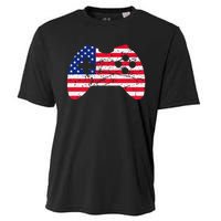 Video Game Gamer USA 4th of July Retro Cooling Performance Crew T-Shirt