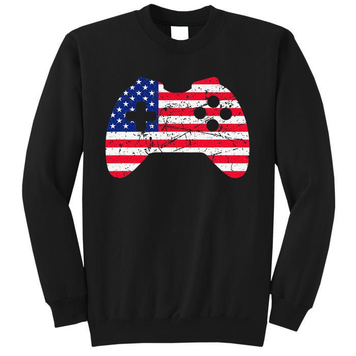 Video Game Gamer USA 4th of July Retro Sweatshirt