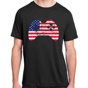 Video Game Gamer USA 4th of July Retro Adult ChromaSoft Performance T-Shirt