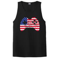 Video Game Gamer USA 4th of July Retro PosiCharge Competitor Tank