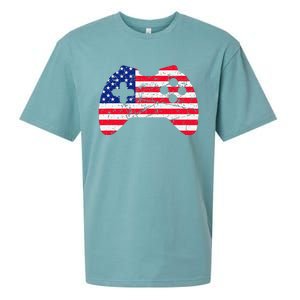 Video Game Gamer USA 4th of July Retro Sueded Cloud Jersey T-Shirt