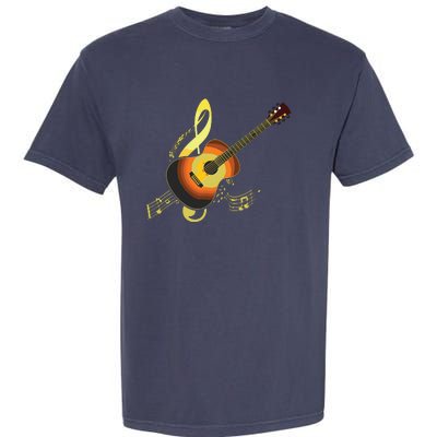 Vintage Guitar Gift For Men Women Music Band Guitarist Stuff Garment-Dyed Heavyweight T-Shirt