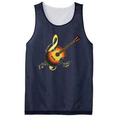 Vintage Guitar Gift For Men Women Music Band Guitarist Stuff Mesh Reversible Basketball Jersey Tank