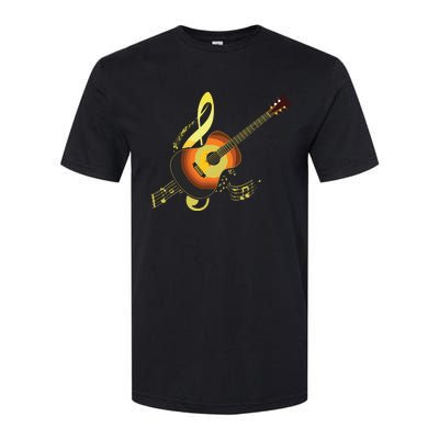 Vintage Guitar Gift For Men Women Music Band Guitarist Stuff Softstyle CVC T-Shirt