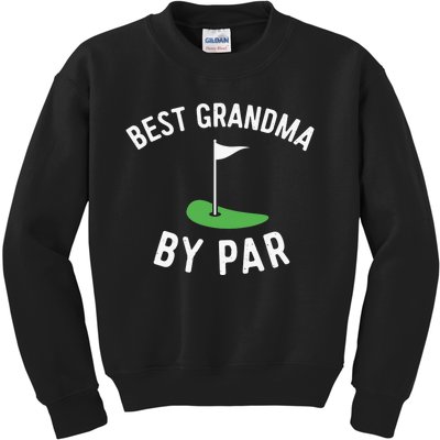 Vintage Golf Grandma Distressed Golf Lover Gift Kids Sweatshirt