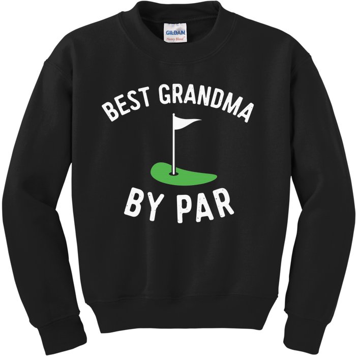 Vintage Golf Grandma Distressed Golf Lover Gift Kids Sweatshirt