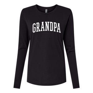 Varsity Grandpa Gift Womens Cotton Relaxed Long Sleeve T-Shirt