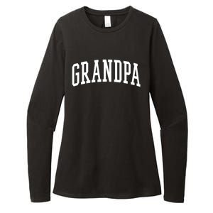 Varsity Grandpa Gift Womens CVC Long Sleeve Shirt