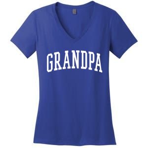 Varsity Grandpa Gift Women's V-Neck T-Shirt