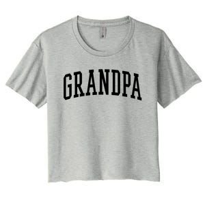 Varsity Grandpa Gift Women's Crop Top Tee