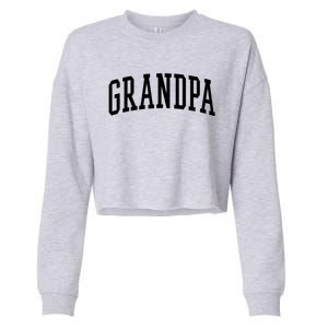 Varsity Grandpa Gift Cropped Pullover Crew